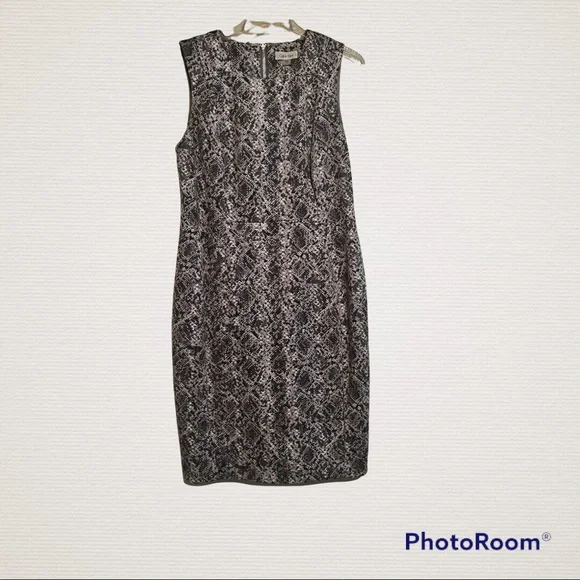 Calvin Klein Dresses Calvin Klein Gray Snake Print Dress Poshmark